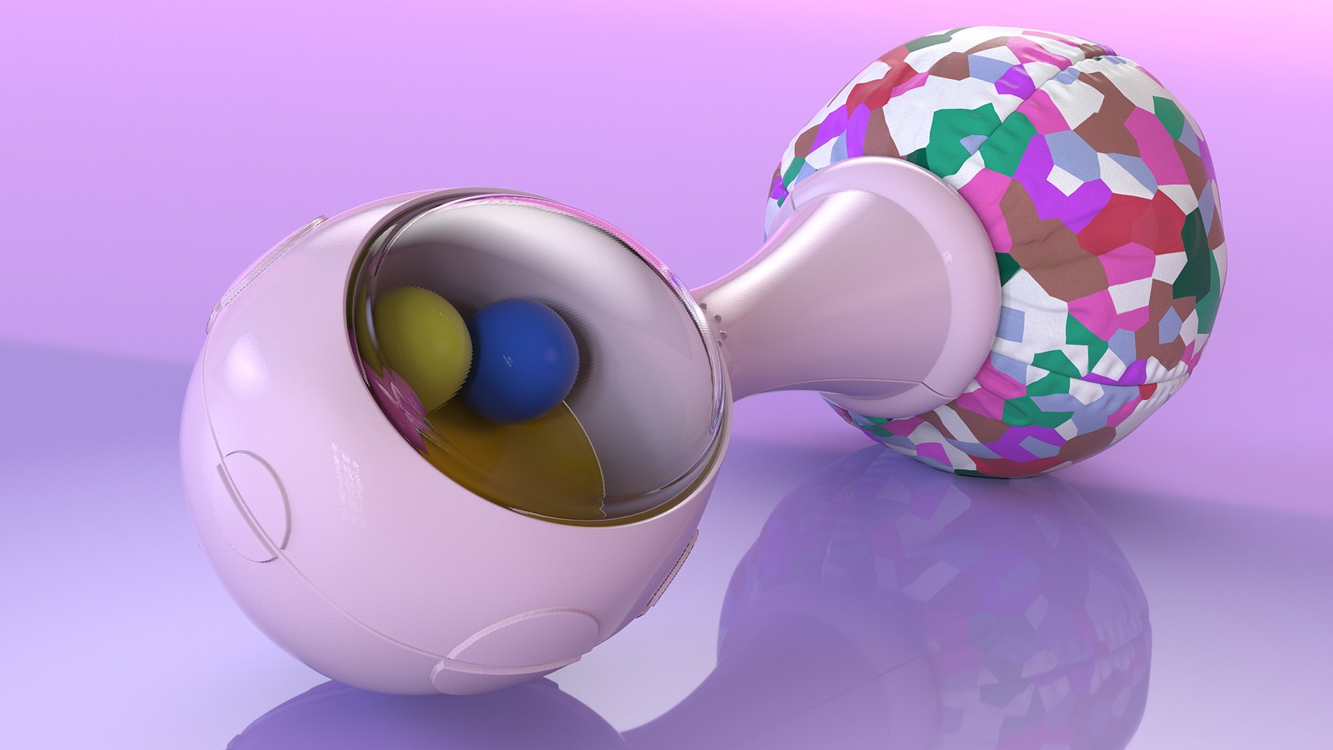 Baby Rattle Pink Generic Model - TurboSquid 1476124