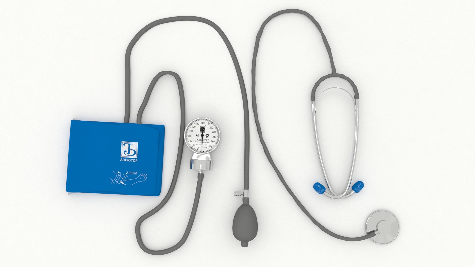 3D Sphygmomanometer Blood Pressure TurboSquid 1577347