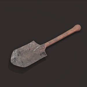 medieval shovel 3D model