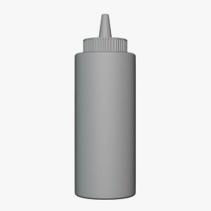 Basic Ketchup Bottle - Geometry Only No Textures No Materials