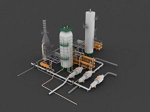 3d distillation unit model