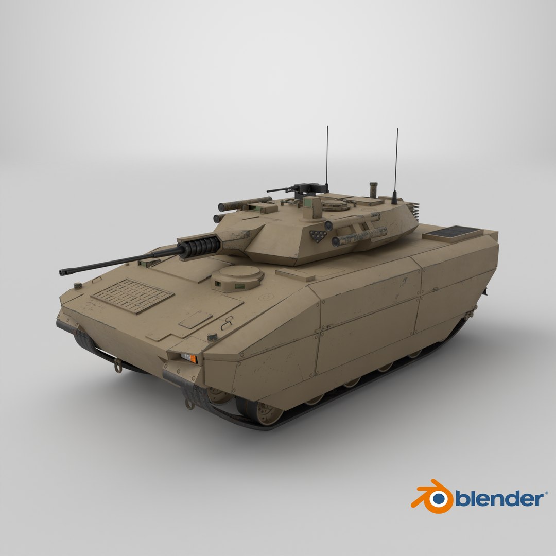 3D Generic Infantry Fighting Vehicle IFV Tracked APC Desert Paint https://p.turbosquid.com/ts-thumb/xa/kflrvF/30/stemcell_blender_cycles_render/png/1779988426/1920x1080/fit_q87/c4e9d83bd909acf13611784309692151fbf31649/stemcell_blender_cycles_render.jpg