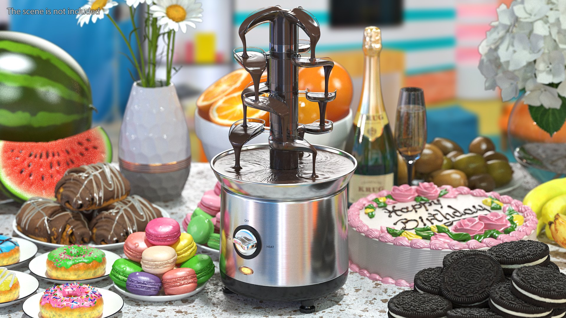 Cascading Chocolate Fountain Machine 3D - TurboSquid 1673975