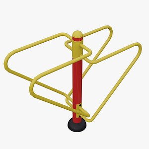 outdoor fitness equipment 3D model