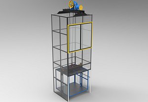 3D model Safety Brake Lift Elevator