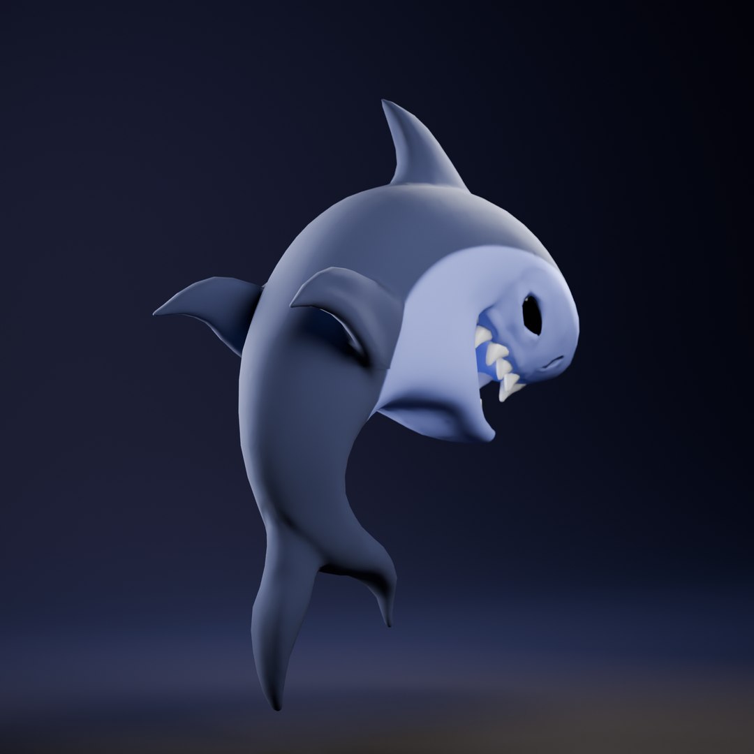 3D Stylized Shark - TurboSquid 2200142