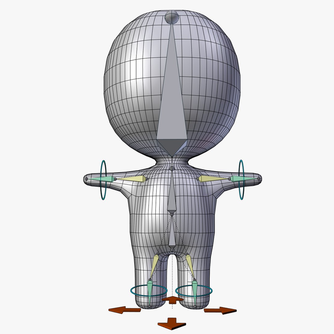 3D stickman character rig - TurboSquid 1412016
