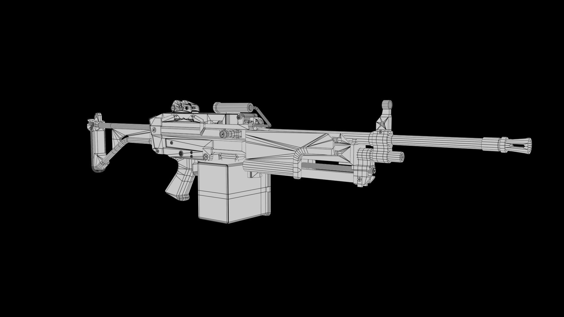 Machine Gun Model - TurboSquid 2091348