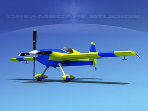extra sport flugzeugbau ea300 3d model
