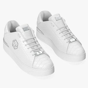 3D model Python Lo-Top Sneakers Philipp Plein White