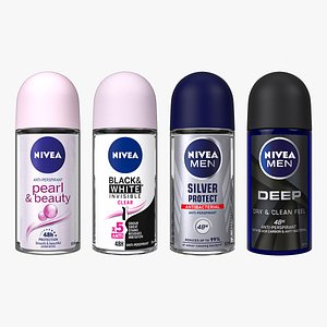 3D Nivea Roll On Deodorant Collection model