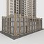 3D Tower Apartment 3 model
