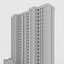 3D Tower Apartment 3 model