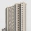 3D Tower Apartment 3 model