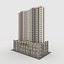 3D Tower Apartment 3 model