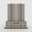 3D Tower Apartment 3 model