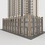 3D Tower Apartment 3 model