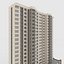3D Tower Apartment 3 model