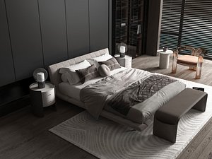 Modern bedroom 3D model