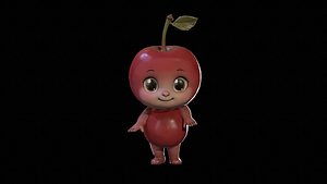 3D Chibi Fruit Cherry