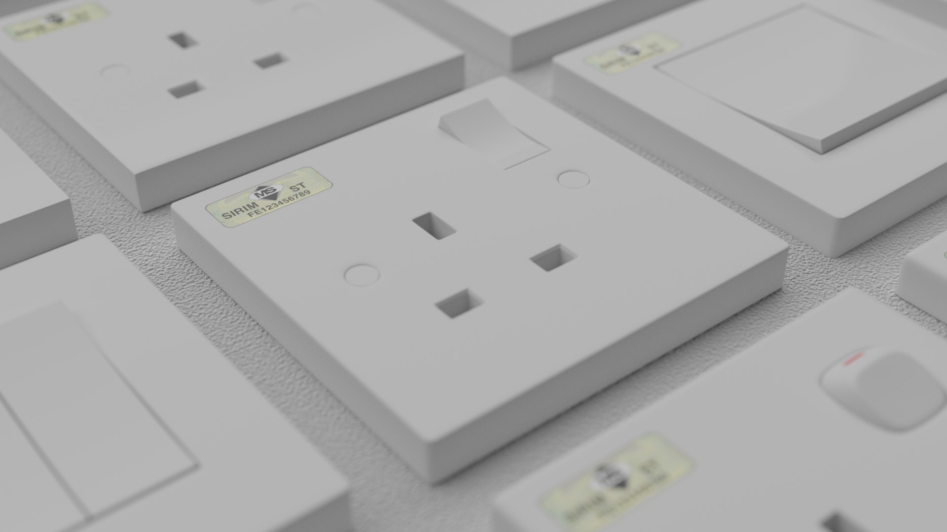 3D model Type G Switch and socket - TurboSquid 2034261