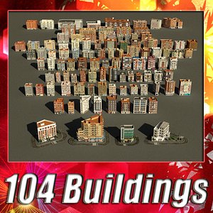 3d 104 buildings