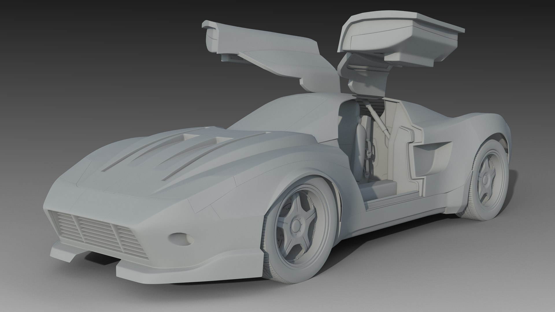 Futuristic Concept Car 3D Model - TurboSquid 1870985