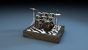 drum kit 3d model