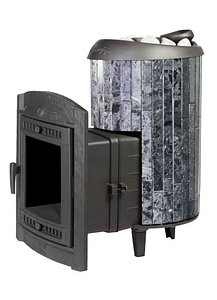 3D Sauna Stove Atmosphere L lamellas pyroxenite