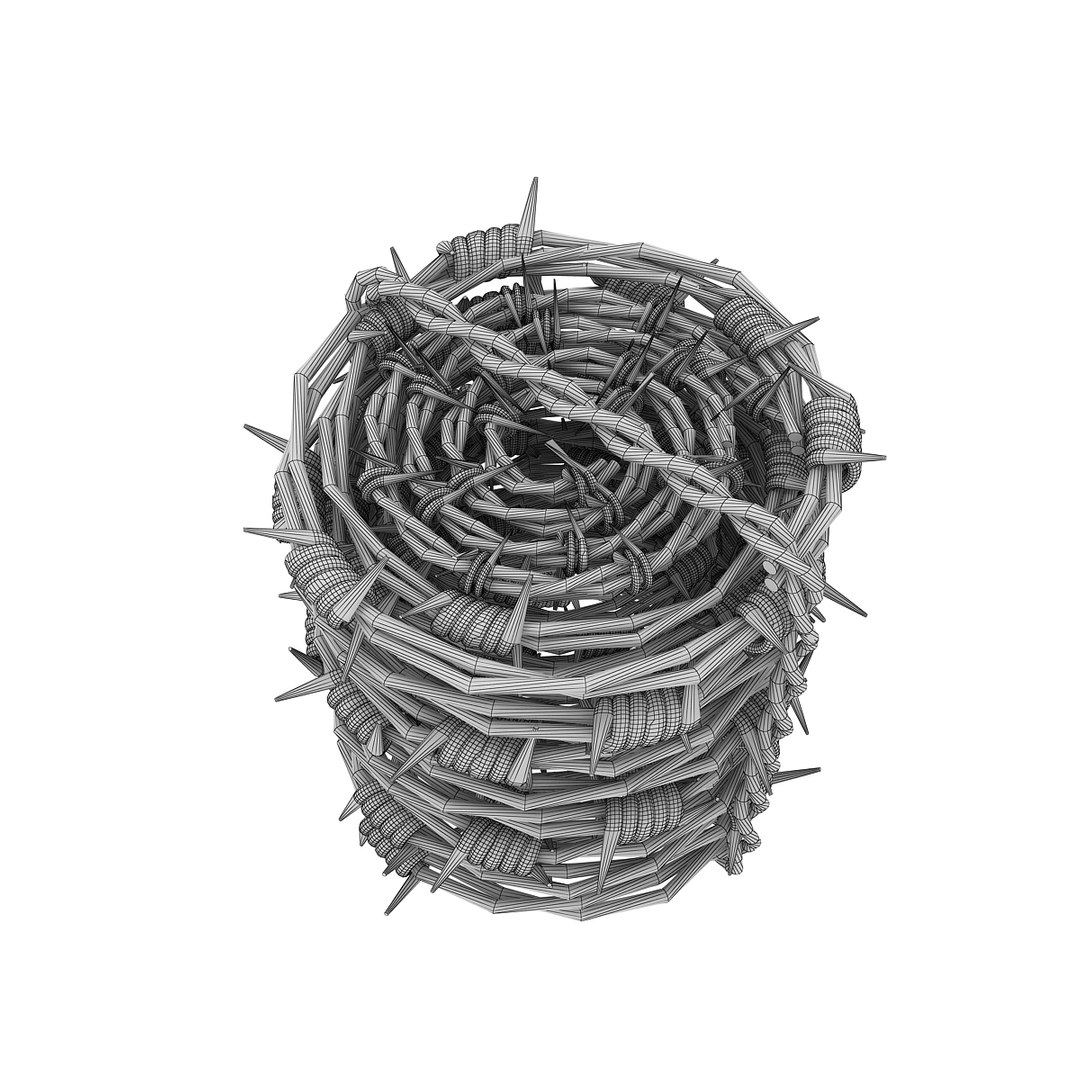 3D Model Barbed Wire 3 TurboSquid 1632610