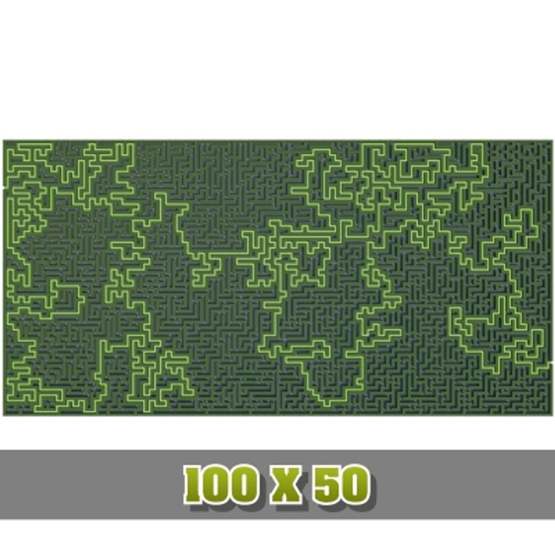 rectangular maze 3d model
