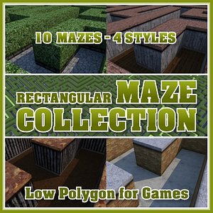 rectangular maze 3d model