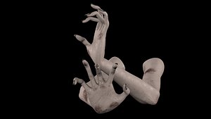 Zombie hands (Rigged)