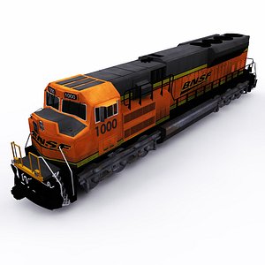 bnsf emd locomotive 3D model