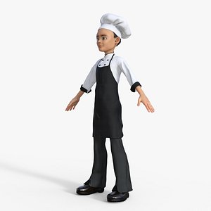 3D Cartoon Chef Rigged