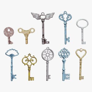 3D model Keys Pack Rusty Version - 10 in 1