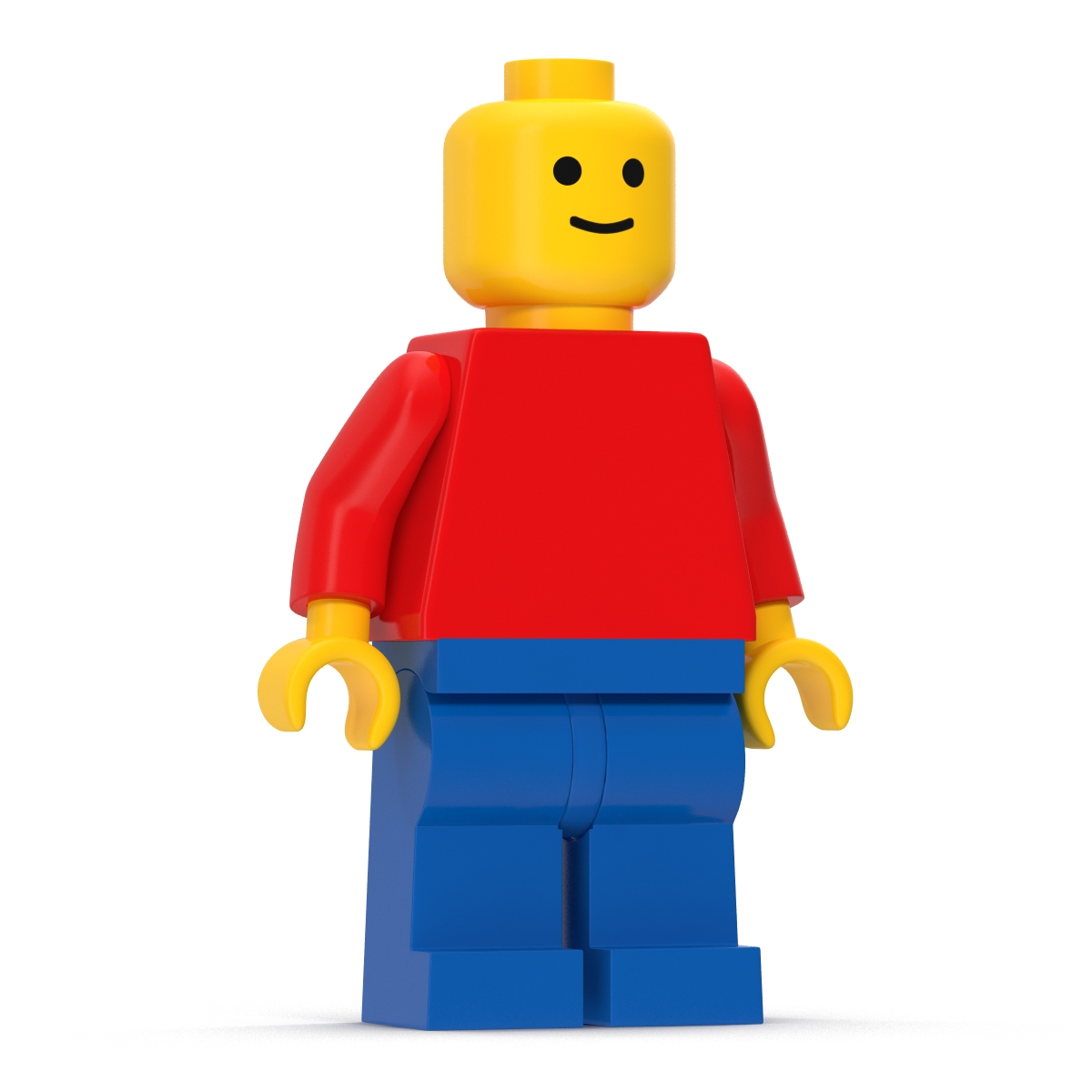 classic lego man 3d model