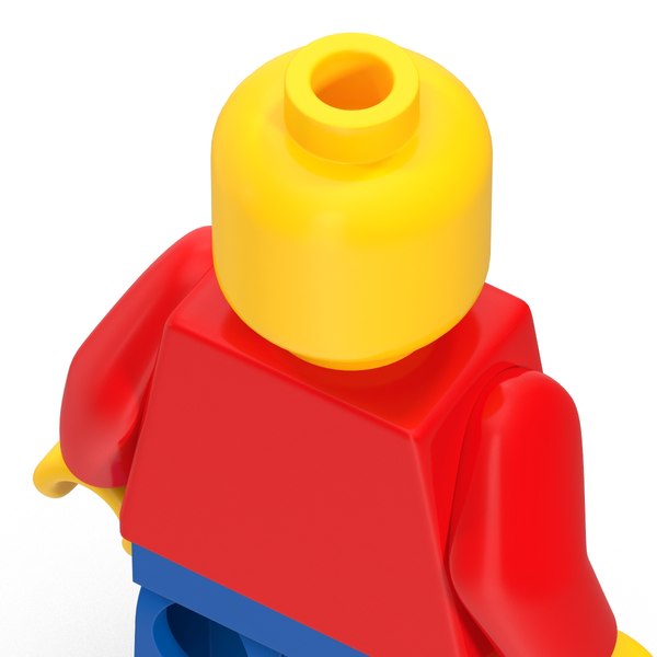 classic lego man 3d model