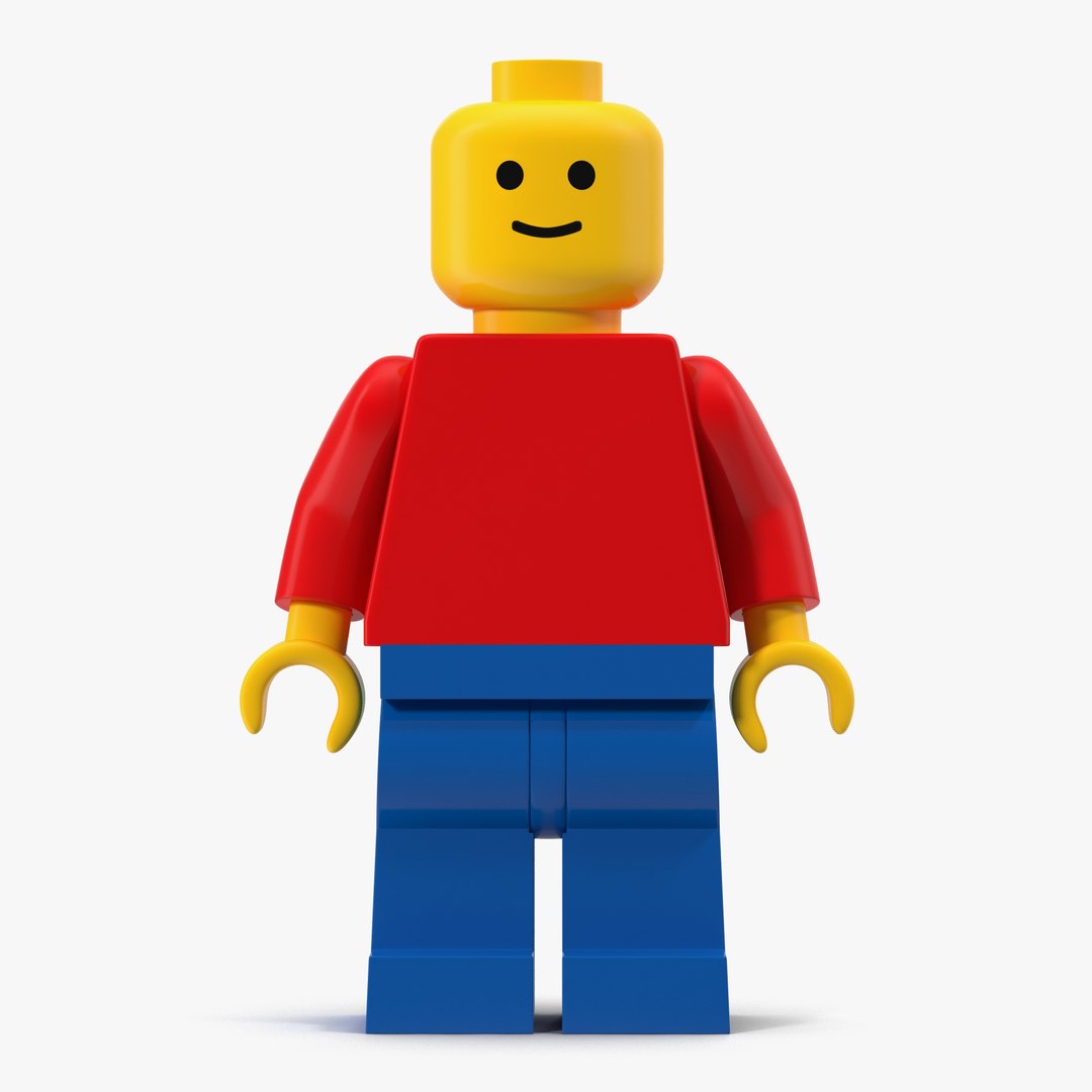 Classic Lego Man 3D model preview