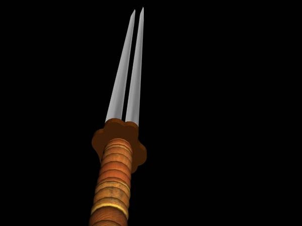 Soporte de doble espada para Samurai Katana y Wakizashi Modelo 3D