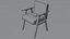 Cadeiras Low Poly - pacote com 5