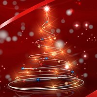 Christmas firework (form of a fur-tree)