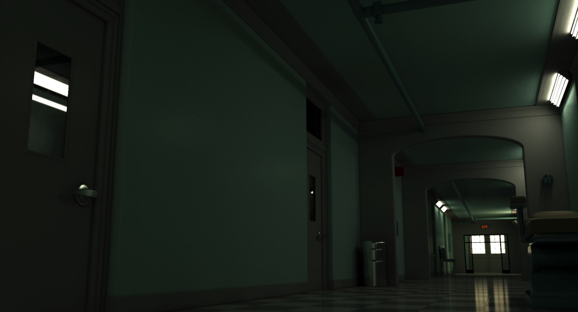 Scary Corridor Elevator 3D Model - TurboSquid 1270427