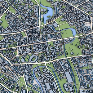 3D Minks City Belarus model