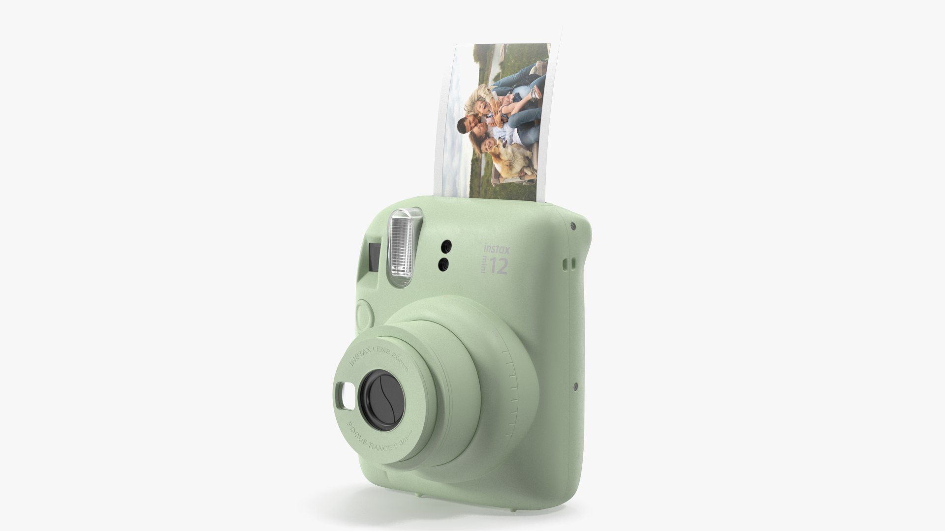 Fujifilm INSTAX Mini 12 Camera Mint Green 3D - TurboSquid 2100725
