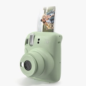 Fujifilm INSTAX Mini 12 Camera Mint Green 3D