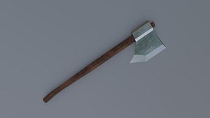 3D Axe Low-poly model