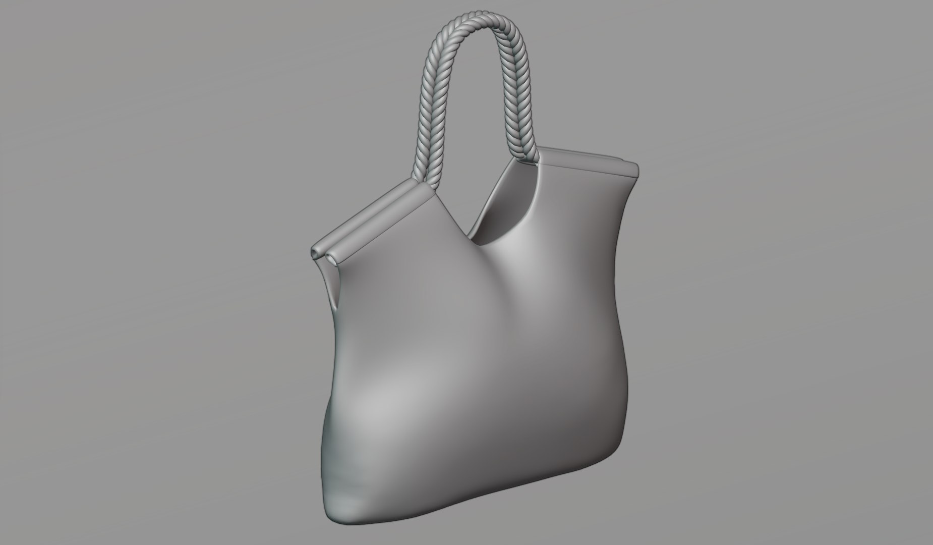 Beach Bag With Rope Handles 3D Model - TurboSquid 1807948