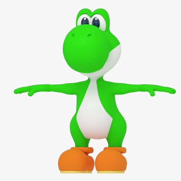 Recursos de personagens do jogo Super Mario e Yoshi Modelo 3D - TurboSquid  1684380