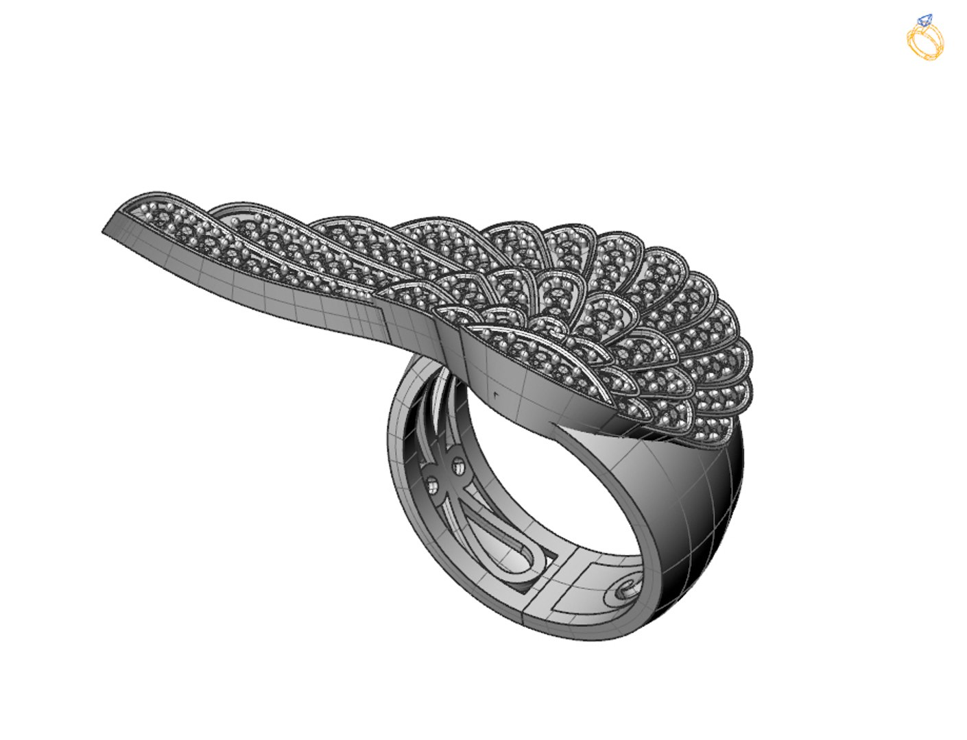 3D Wing Ring - TurboSquid 1641451